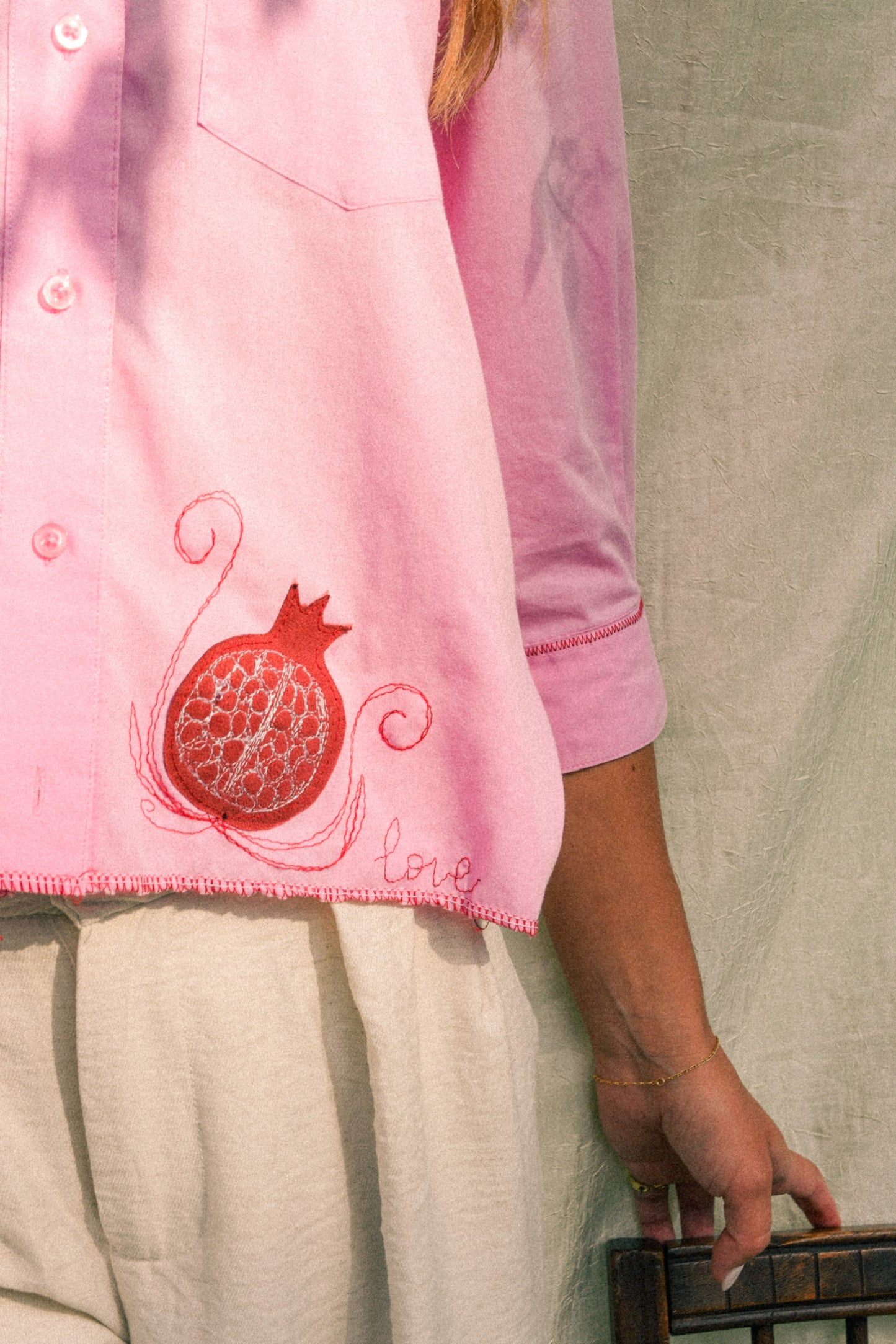 LOVE Button Down