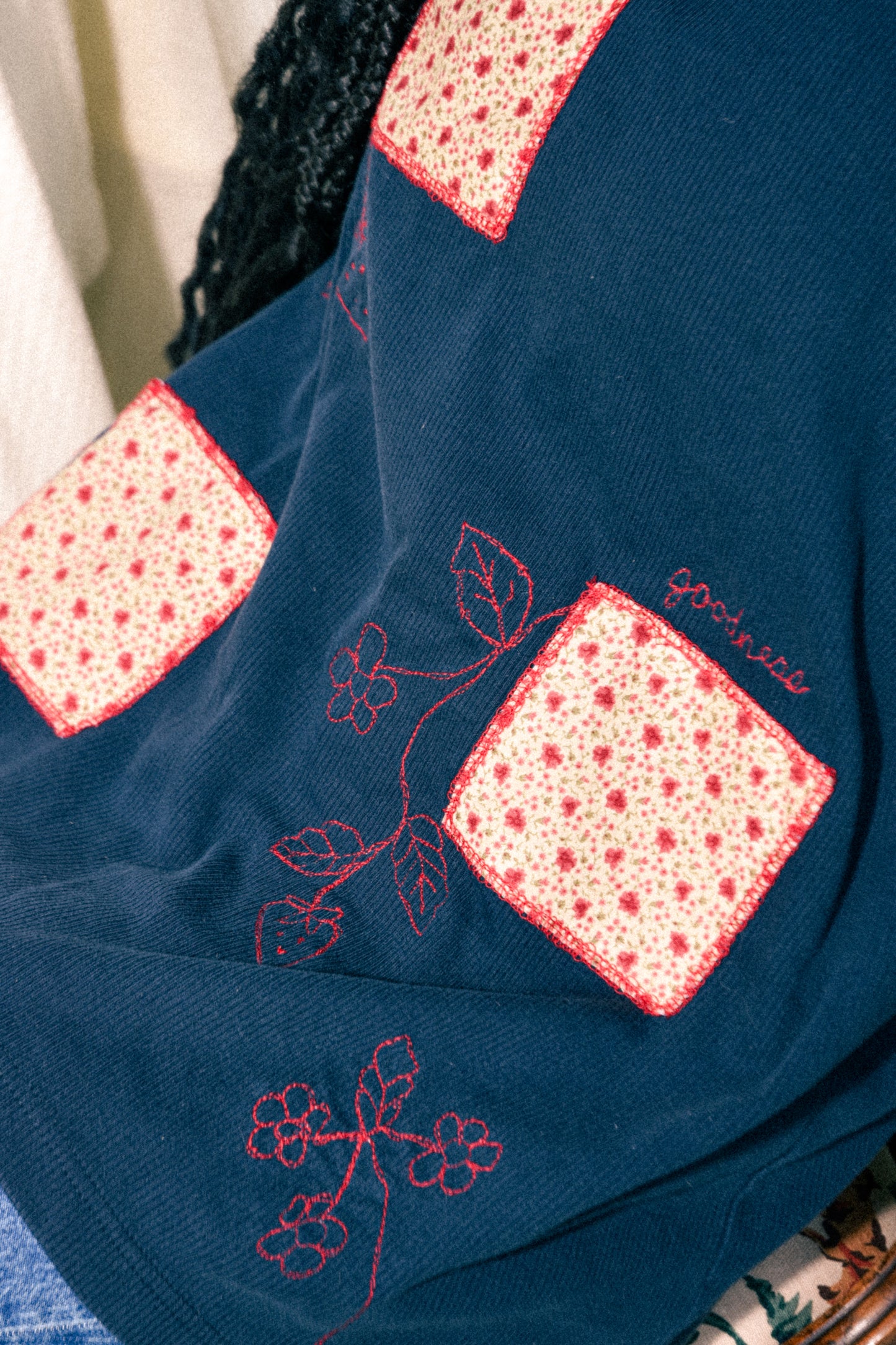 GOODNESS Knit Tee - Navy