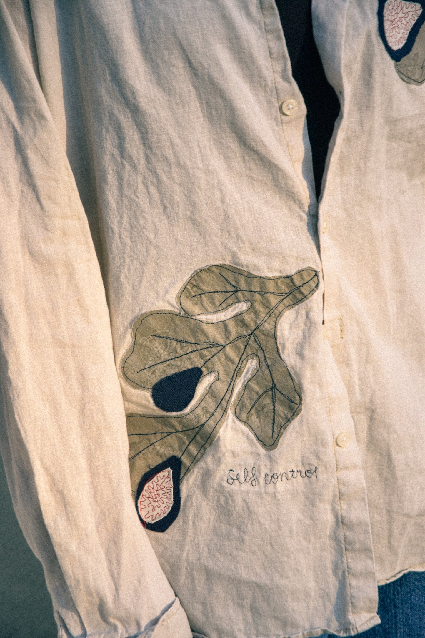 SELF CONTROL Linen Button Down - Oat