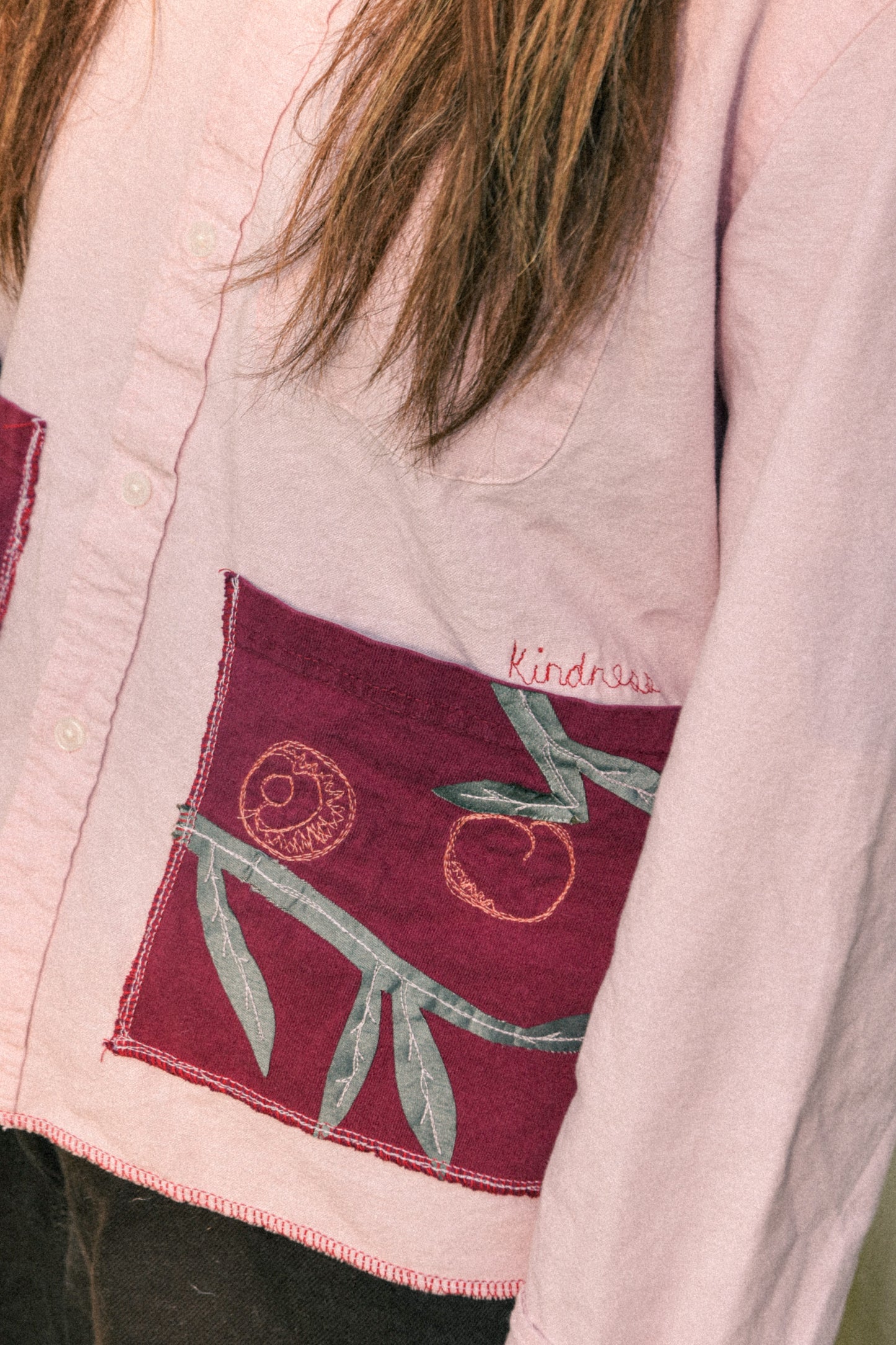 KINDNESS Button Down - Blush