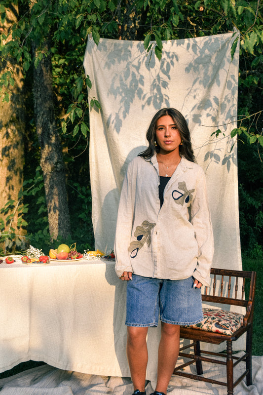 SELF CONTROL Linen Button Down - Oat