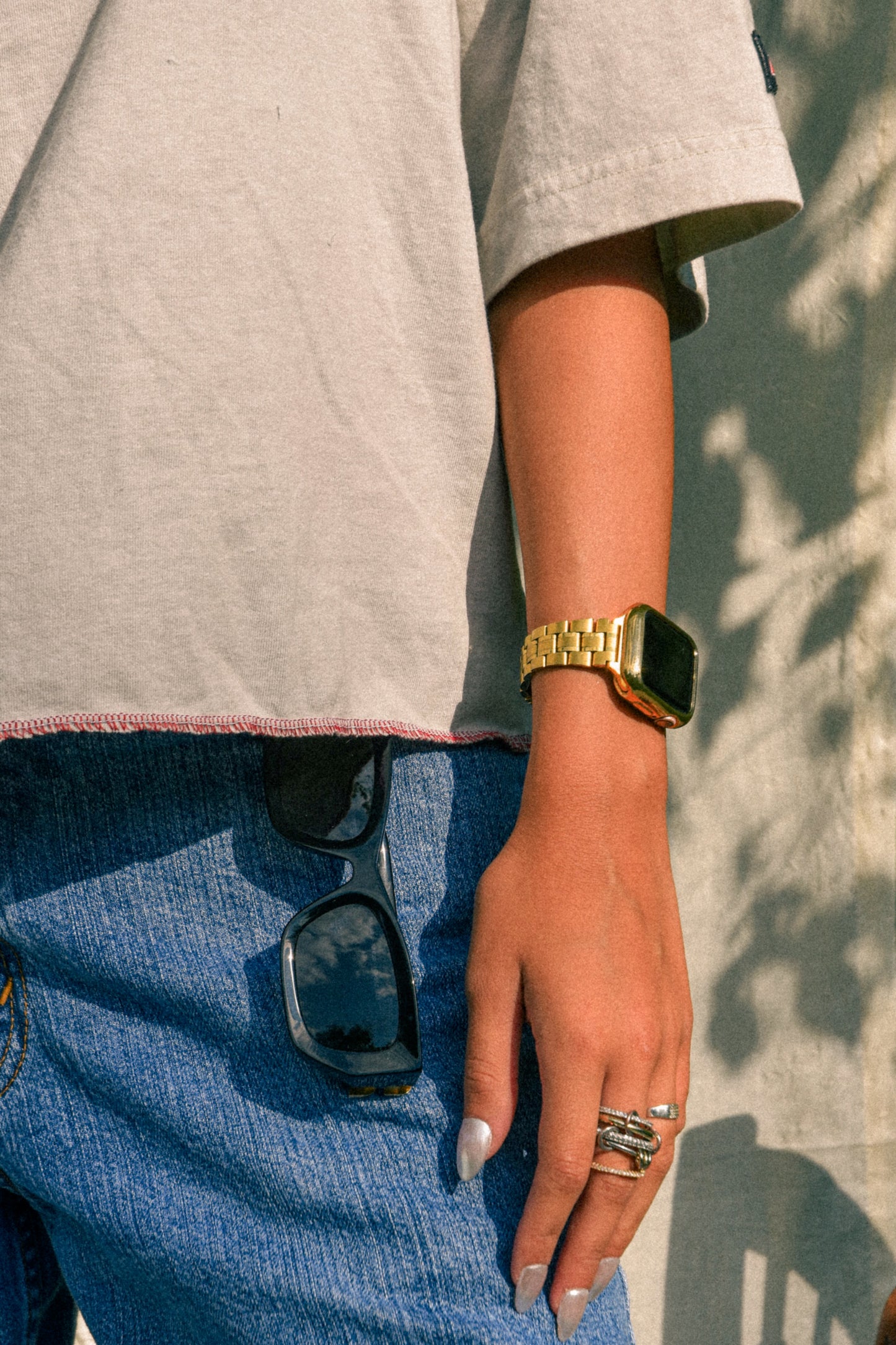 LOVE Cropped Dickies Tee - Oat