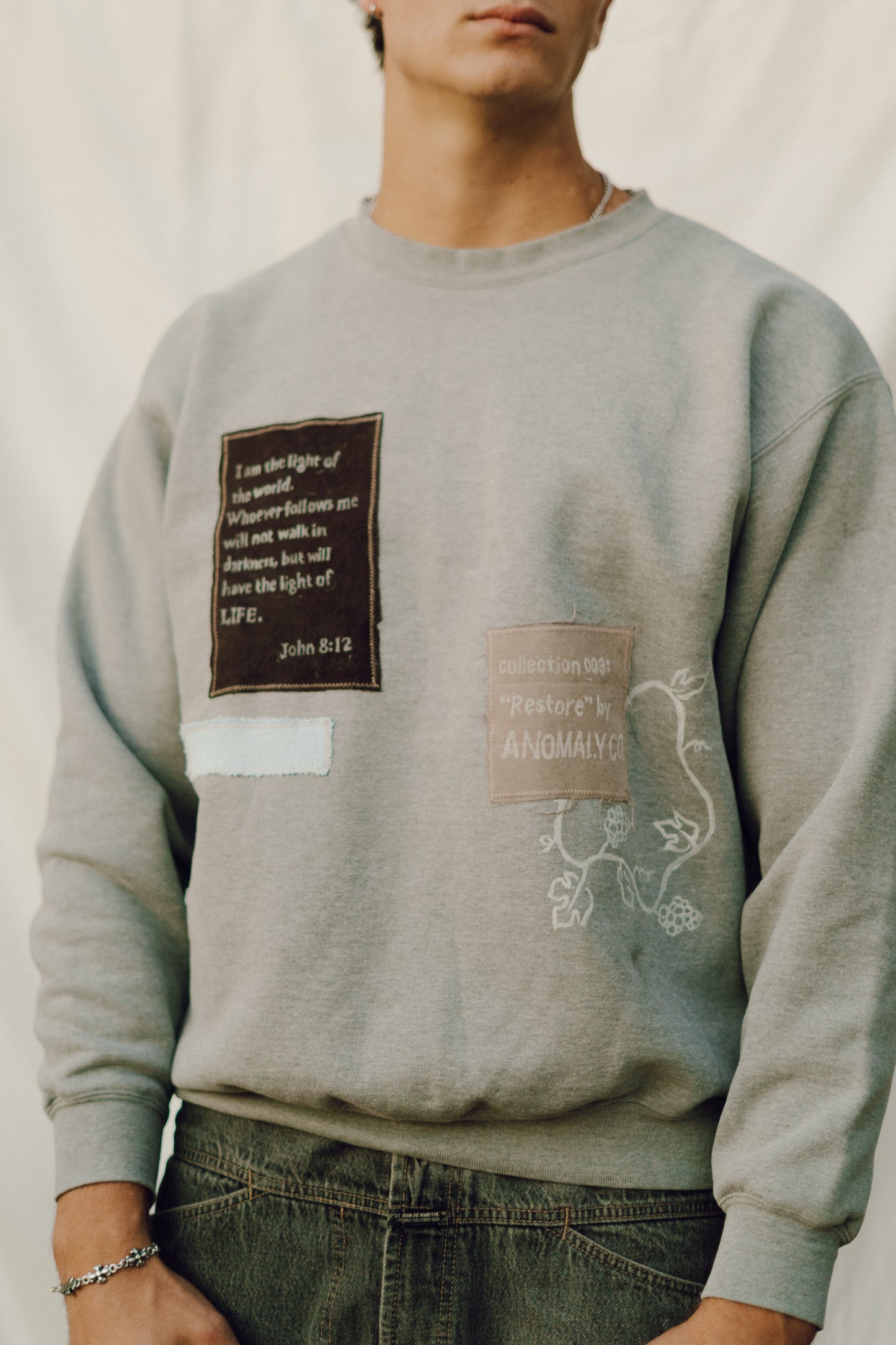 “Follower” Crewneck - Light Grey