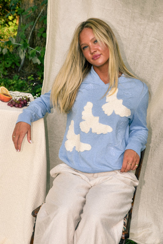 PEACE Sweater - Sky