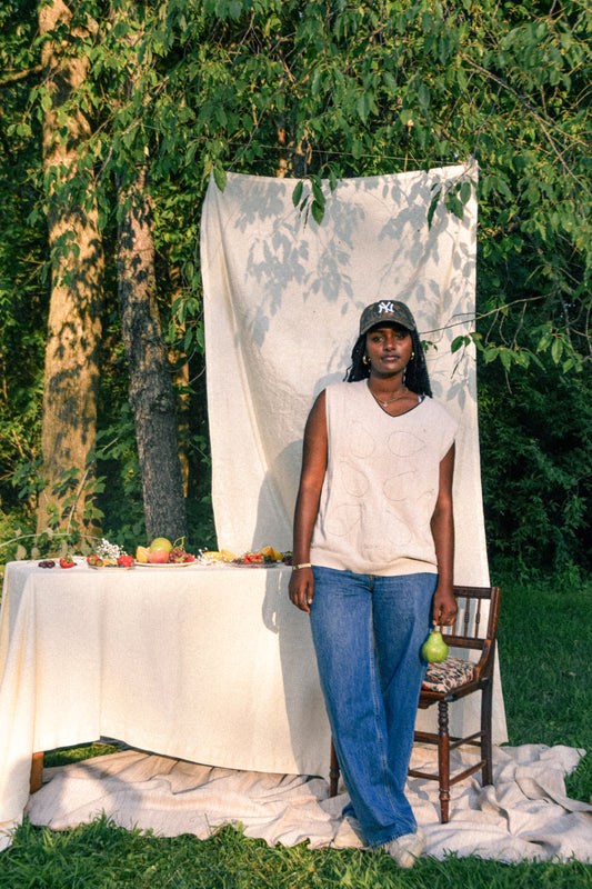 GENTLENESS Sweater Vest - Oat