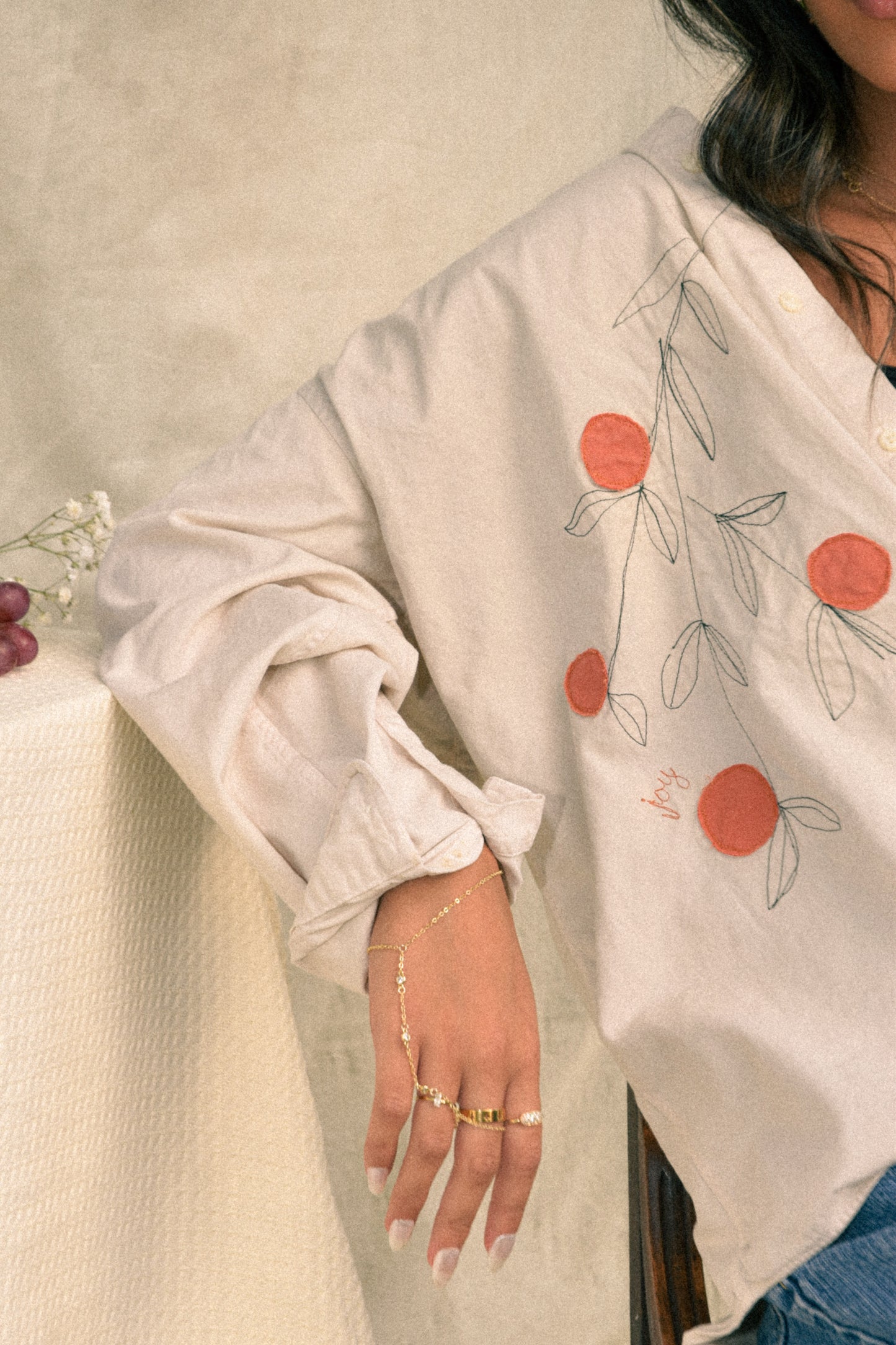 JOY Button Down - Cream