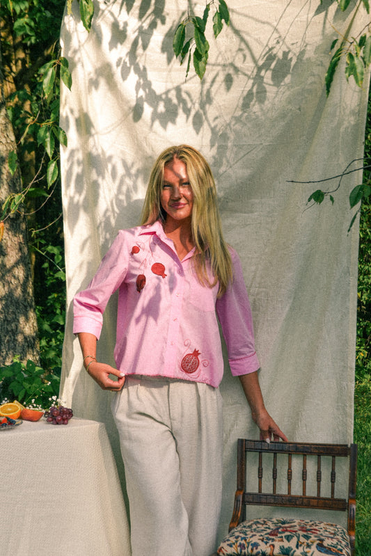 LOVE Button Down