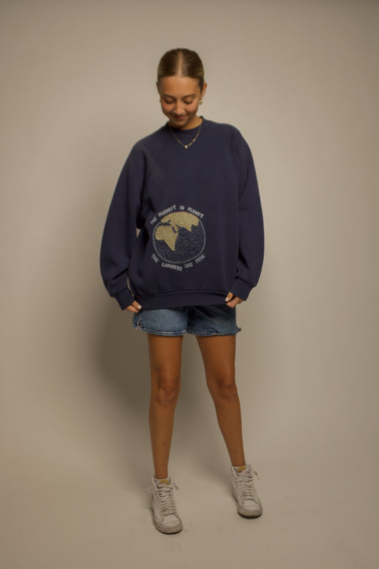 10/40 Window Crew - Navy Raglan